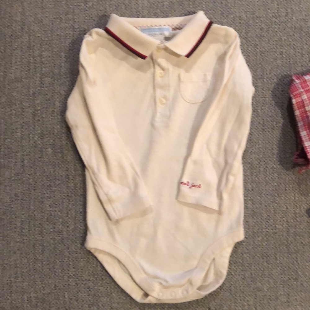 Janie and Jack holiday jumper and onesie size 12/18 months - Picture 2 of 8